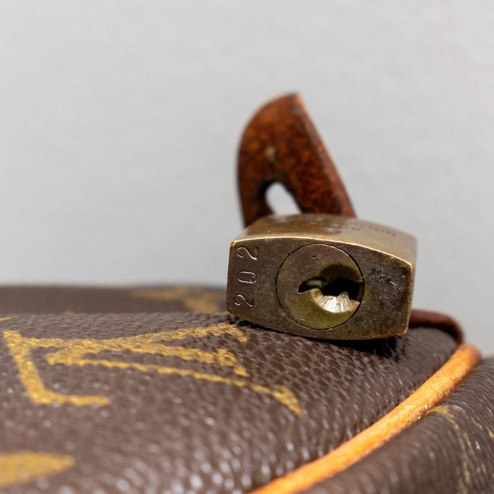 Louis Vuitton Speedy 25 Monogram Boston Handbag M41528 1986 Vintage Padlock